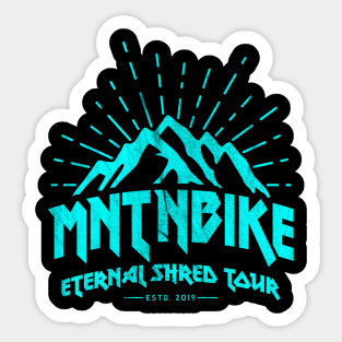 mountain bike mtb gift cycling cyclist heavy metal T-Shirt T-Shirt Sticker